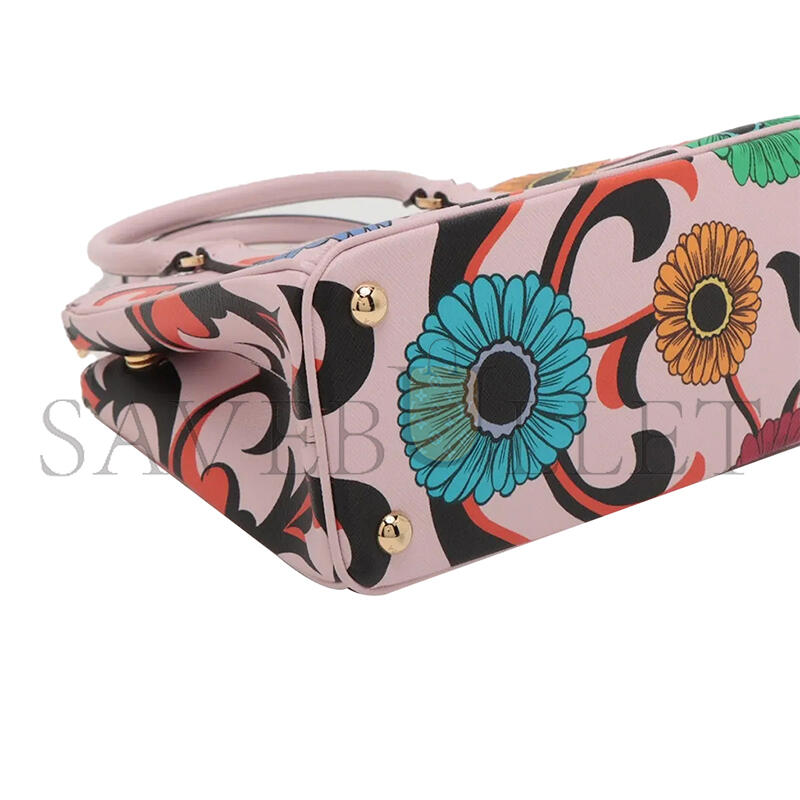 PRADA SAFFIANO PRINT DOUBLE ZIP GALLERIA TOTE 1BA896 (24.5*16.5*11cm)